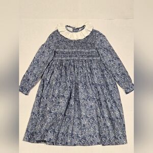 Pepa blue floral dress 8y